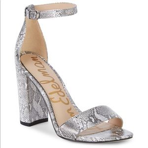 Sam Edelman metallic snakeskin print dress sandal
